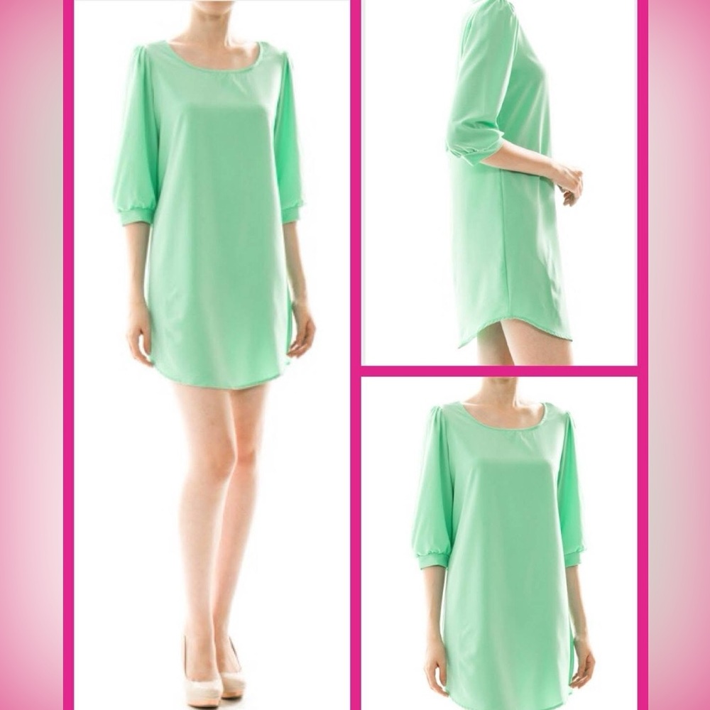 Chic Mint shirt Tunic Dress size small and large